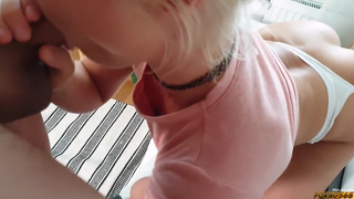 Брат пристроился сзади и чпокнул очко сестры до горячего сквиртинга